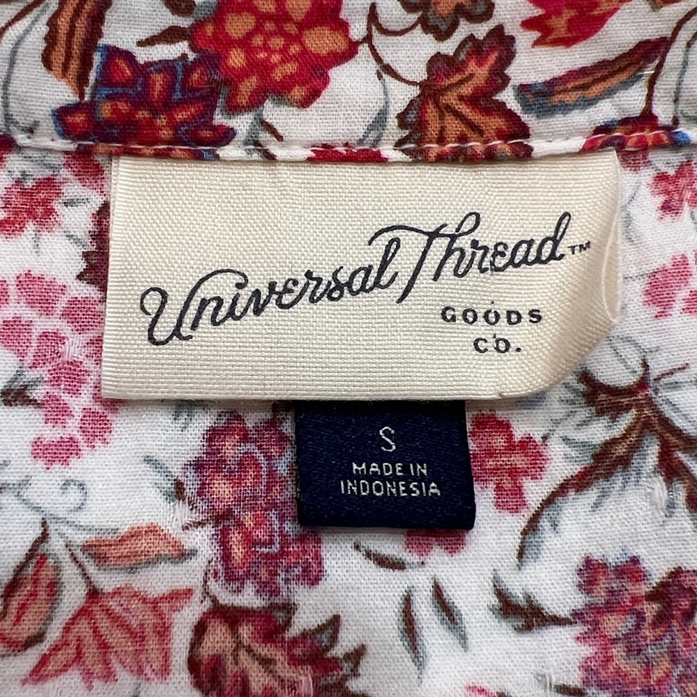Universal Thread Floral Button Front Long Sleeve … - image 8